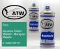 Preview: Ford, Aquarius Green Metallic / Marsgrün Metallic, 2 / XSC1071C: 400ml Sprühdose + 400ml Klarlack - Set, von ATW Autoteile West.